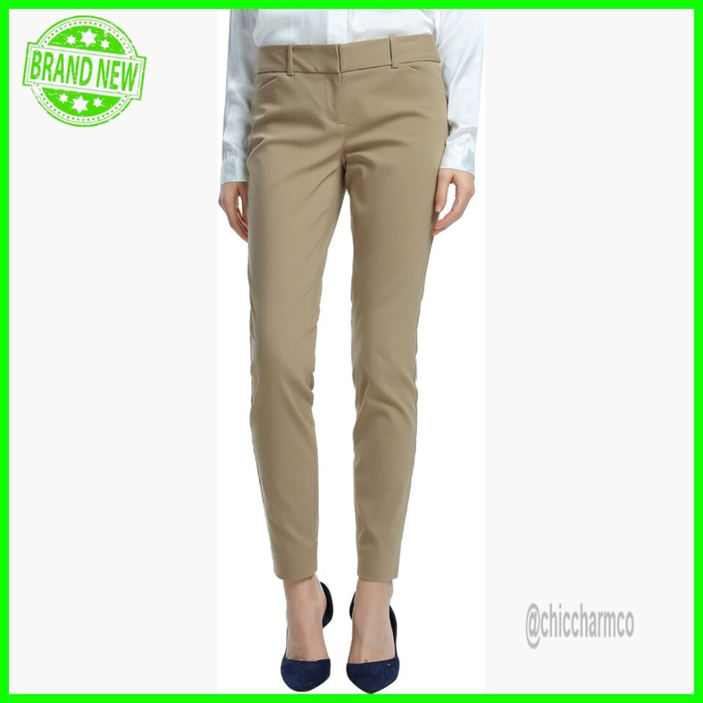 Stretch Slim Skinny Pants Mid Rise 32.5 Inseam Office Casual Trousers
